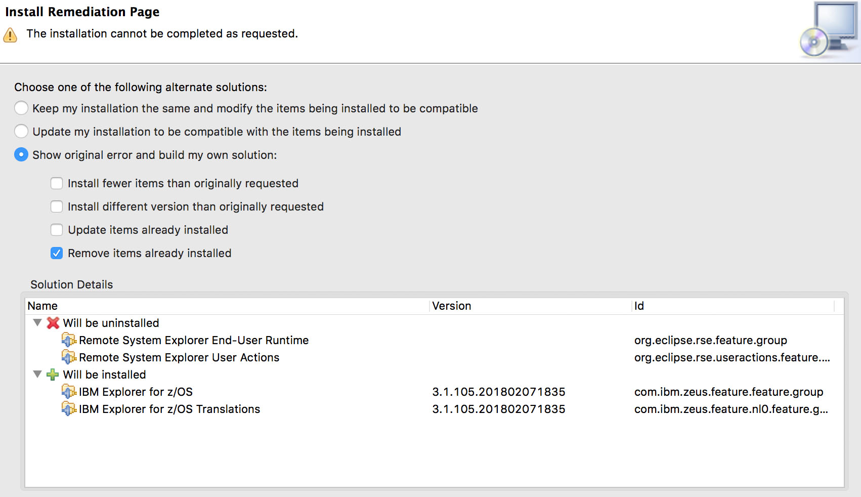 RSE conflict window